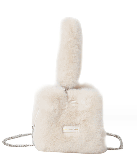 윈터 털 버킷 가방 (체인백 가능) 5color 겨울 털가방 크로스백 손가방